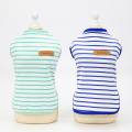 Wholesale Pet Cat Dog  Striped Vest Pet Summer Clothes All-Cotton Pet Vest